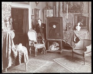 マルコムシュトラウス、ニューヨークのスタジオ、1895年頃（銀ゼラチンプリント）